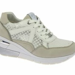 Blitzangebot ✔️ TOM TAILOR »Tom Tailor Women 3293816 Schnürhalbschuhe Netzmuster Logo-Print, Spoiler, Schnürung« Schnürschuh Beige-gold, White-silver 💯 -Tom Tailor Verkaufsgeschäft ca5e43e5 5529 5e2c 8759 bb7295b35382