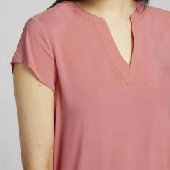 Bester Verkauf 💯 TOM TAILOR Langarmbluse »Kurzarm Bluse« Dark maroon red, Dusty pastel pink, French clay beige, Blue offwhite minimal ⌛ -Tom Tailor Verkaufsgeschäft ca6368c1 7518 5e83 adbd b6625cf6557c