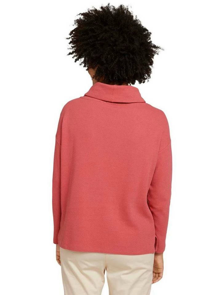 Schlussverkauf 🥰 TOM TAILOR Sweatshirt mit Rollkragen und Kordeln Strong peach tone, Navy stripes, Hellpink-uni, Dunkelblau 🎁 2 Schlussverkauf 🥰 TOM TAILOR Sweatshirt mit Rollkragen und Kordeln Strong peach tone, Navy stripes, Hellpink-uni, Dunkelblau 🎁 - Image 2