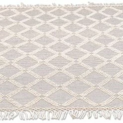 Bester Verkauf ✨ Teppich »Colored Macrame«, TOM TAILOR, rechteckig, Höhe 10 mm, reine Wolle, handgewebt, mit Fransen, Scandi Design, Wohnzimmer Blau, Natur, Rosa, Grau 🥰 -Tom Tailor Verkaufsgeschäft caf39b68 9878 54c1 9d49 fb436016359f