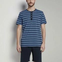 Rabatt 👍 TOM TAILOR Pyjama »Pyjama mit gestreiftem T-Shirt« ✔️ -Tom Tailor Verkaufsgeschäft cb334a4c 4eb3 5fed b543 7cebf9aaa4c8