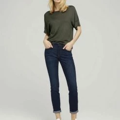 Besorgen 🎉 TOM TAILOR Strickpullover »Gestricktes T-Shirt mit kurzen Schlitzen« Anemone blue, Grape Leaf Green 😉 -Tom Tailor Verkaufsgeschäft cbd278ed e955 5351 82ab cf08555655c7