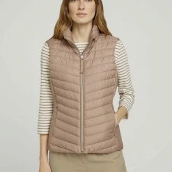 Blitzangebot 💯 TOM TAILOR Steppweste »Gesteppte Lightweight Weste mit recyceltem Polyester« Dark maroon red, Dark pine green, Sky Captain Blue, French clay beige 🥰 -Tom Tailor Verkaufsgeschäft cd33fc75 bb91 5571 803b 745e66106fc8