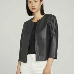 Am billigsten ✨ TOM TAILOR Kurzblazer »Kunstleder Blazer« Java dark brown, Deep black 👍 -Tom Tailor Verkaufsgeschäft cde6aa59 1cfc 530a 936a b3a5e2b3c3cb