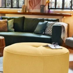 Auslauf 😉 TOM TAILOR Pouf »DROP CHIC«, mit Kedernaht & Steppung im Sitz, ø 90 cm Dark navy TBO 6, Pond TSV 616, Copper TSV 22, Deep sea REC 616 ✔️ -Tom Tailor Verkaufsgeschäft ce7cf3d6 b8c9 571f 9326 937d685cad1d