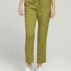 Am billigsten 🌟 TOM TAILOR Culotte »Elastische Loose Fit Hose mit LENZING(TM) ECOVERO(TM)« Black geometrical design, Green geometrical design, Sky Captain Blue 🥰