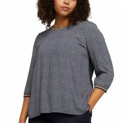 Neu 😍 TOM TAILOR MY TRUE ME 3/4-Arm-Shirt mit Bio-Baumwolle Blue camel dot, Multi color dot ⌛ -Tom Tailor Verkaufsgeschäft d2455155 9c4a 5c03 839a 160d8613b9e7