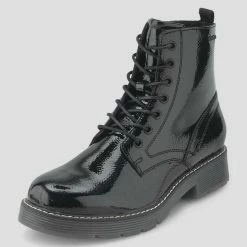 Top 10 😀 TOM TAILOR »Schnürboots« Schnürboots Schwarz, Orange, Fire, Black 🔥 -Tom Tailor Verkaufsgeschäft d28bec50 a7cf 5650 b498 1eba7ca688cd