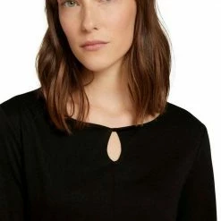 Besorgen ⭐ TOM TAILOR Langarmshirt mit Knotendetail am Ausschnitt Graugrün, Schwarz 🥰 -Tom Tailor Verkaufsgeschäft d293161c a44c 5407 bc3d 087318107122