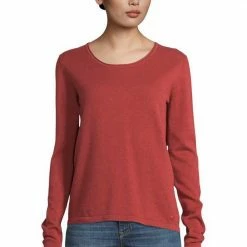 Auslauf 🛒 TOM TAILOR Rundhalspullover mit Rollsaumkante am Ausschnitt Dunkelrot-meliert, Rosa-meliert, Moosgrün, Gelb-meliert ✔️ -Tom Tailor Verkaufsgeschäft d2b20c11 a926 5c5a 8941 b2b4afdd86c9