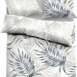 Billig 😀 Wendebettwäsche »Emmy«, TOM TAILOR, mit tollen Palmenblättern Grey, Green glow, Classic blue ✔️ -Tom Tailor Verkaufsgeschäft d331dd5e 62cf 5dba ba1e 8adc1c63a40a