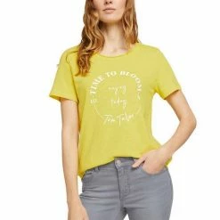 Bestes Angebot 🤩 TOM TAILOR T-Shirt mit Print Artwork Sky captain blue, Smooth yellow 🛒 -Tom Tailor Verkaufsgeschäft d33ca071 423c 5dcd 881c 086beb95985e