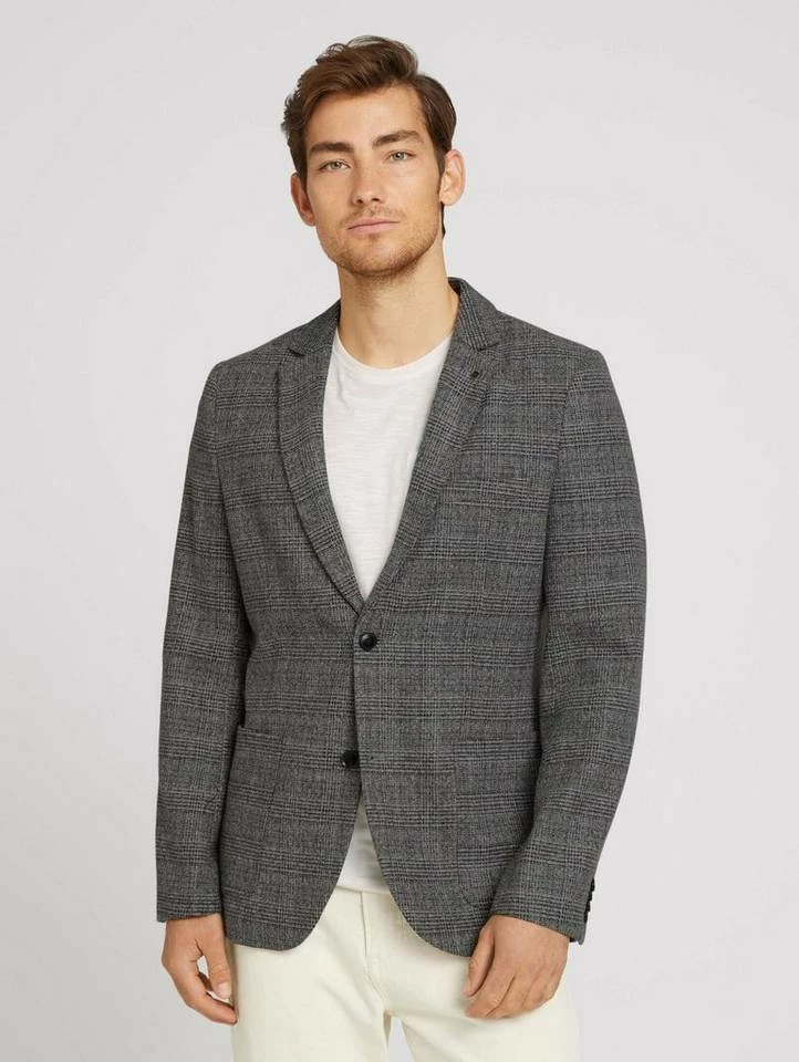 Neu 🎉 TOM TAILOR Sakko »Gemustertes Sakko in Wolloptik« Black twill structure, Grey modern woven check ✔️ 17 Neu 🎉 TOM TAILOR Sakko »Gemustertes Sakko in Wolloptik« Black twill structure, Grey modern woven check ✔️ - Image 17