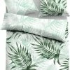 Billig 😀 Wendebettwäsche »Emmy«, TOM TAILOR, mit tollen Palmenblättern Grey, Green glow, Classic blue ✔️