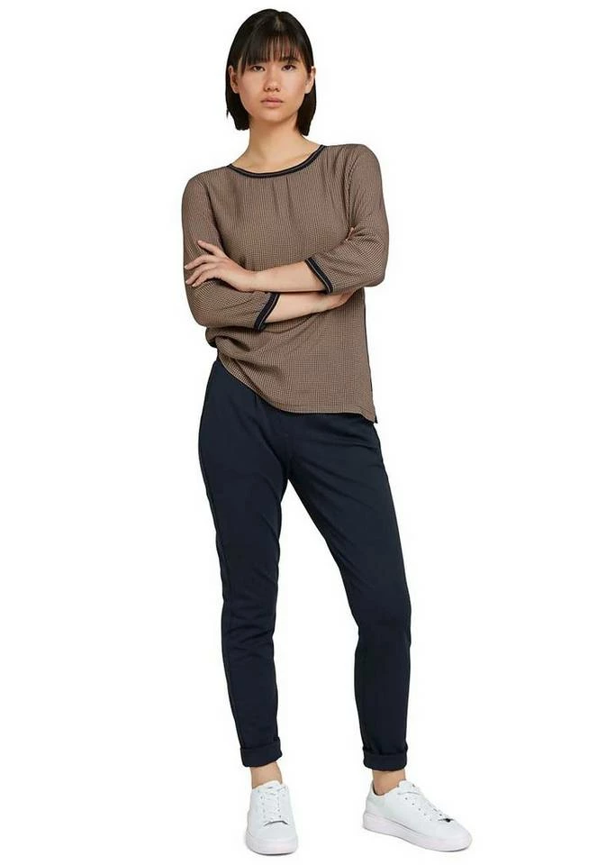 Neu 👍 TOM TAILOR Blusenshirt mit Print-Details Navy, Beige gemustert, Blau gemustert 🔥 4 Neu 👍 TOM TAILOR Blusenshirt mit Print-Details Navy, Beige gemustert, Blau gemustert 🔥 - Image 4