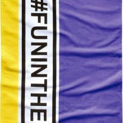 Neu ❤️ TOM TAILOR Strandtuch »Fun« (1-St), mit großem Schriftzug Violett, Aqua ⭐