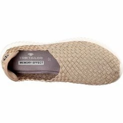 Coupon 😀 TOM TAILOR »Sportliche Slipper« Slipper Beige, Gelb, Silber, Schwarz ⌛ -Tom Tailor Verkaufsgeschäft d5407487 5b8c 5a31 8702 a1c6ee824a4d