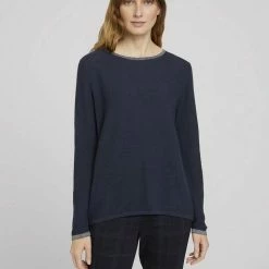 Top 10 🛒 TOM TAILOR Strickpullover Smooth light sand melange, Sky Captain Blue 😍 -Tom Tailor Verkaufsgeschäft d6204439 3ef7 51a7 84b9 163df94fb9d2
