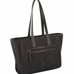 Neu ⌛ TOM TAILOR Shopper »Julieta« Denim Black, Denim Blue ✔️