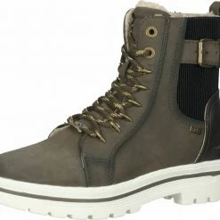 Coupon 😉 TOM TAILOR »Lederimitat« Schnürstiefelette 🌟