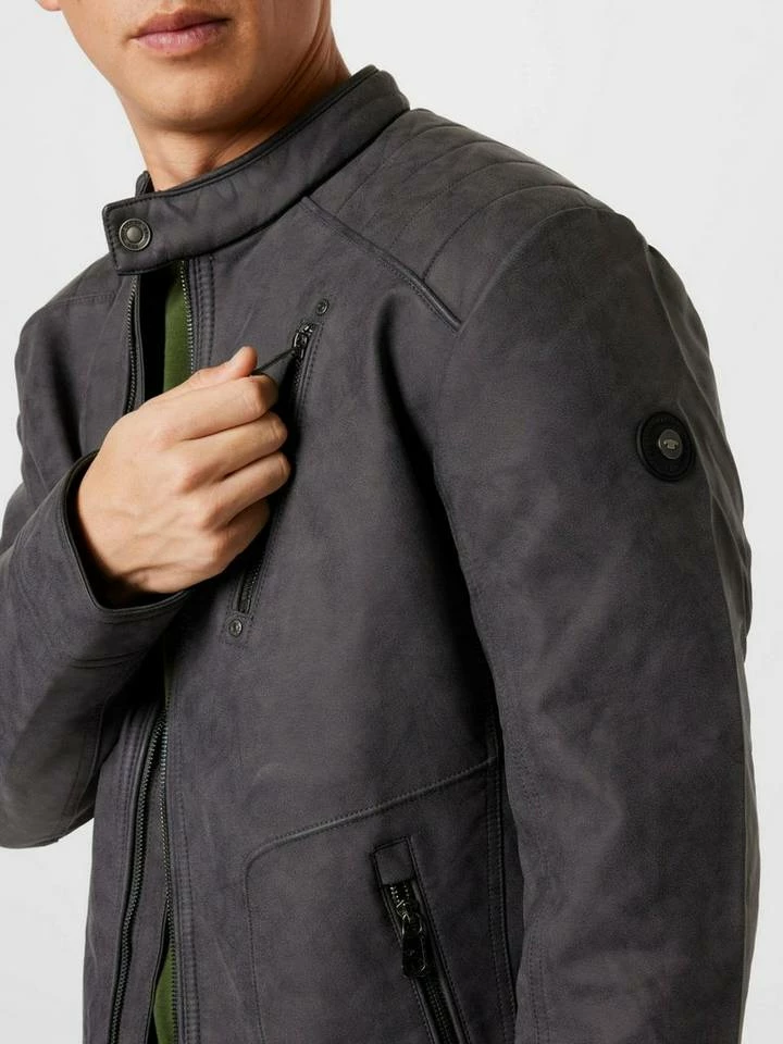Auslauf 🔔 TOM TAILOR Bikerjacke Earth brown faux leather, Black, Steel grey faux leather 🤩 5 Auslauf 🔔 TOM TAILOR Bikerjacke Earth brown faux leather, Black, Steel grey faux leather 🤩 - Image 5