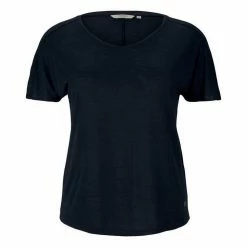 Schlussverkauf 🧨 TOM TAILOR MY TRUE ME T-Shirt »Plus - T-Shirt mit Ärmeldetail« California Umber, Sky Captain Blue 🛒 -Tom Tailor Verkaufsgeschäft d87d9534 afbd 50c3 b831 0502ec2fb886