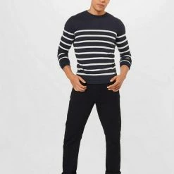 Bestes Angebot 😀 TOM TAILOR Strickpullover White navylue stripe, Beige melange navy stripe, Blue White Stripe 🧨 -Tom Tailor Verkaufsgeschäft d8a214d5 18dc 52b0 8748 af13c9e5e21a