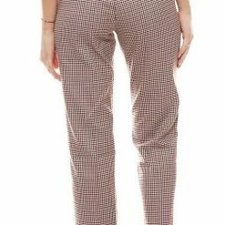 Schlussverkauf 😀 TOM TAILOR Arbeitshose »TOM TAILOR Mia 7/8 Business-Hose karierte Damen Bügelfalten-Hose mit Kontraststreifen Freizeit-Hose Rot« 💯 -Tom Tailor Verkaufsgeschäft d8b856d1 f757 585a 9178 7119f88d66ad