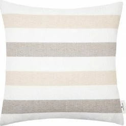 Bestpreis 😀 Kissenhülle »Bar«, TOM TAILOR (1 Stück), mit verschiedenfarbigen Blockstreifen Blau-hellblau-salbei, Natur-beige-creme, Orange-pfirsich-terra ⭐