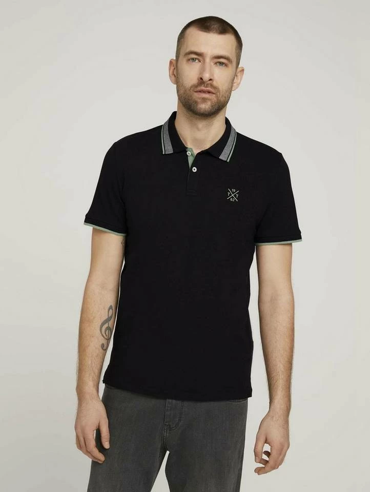 Bestes Angebot 😀 TOM TAILOR Poloshirt »Poloshirt« Light Stone Grey Melange, Aquarius turquoise, Plain Red, Black 😍 1 Bestes Angebot 😀 TOM TAILOR Poloshirt »Poloshirt« Light Stone Grey Melange, Aquarius turquoise, Plain Red, Black 😍