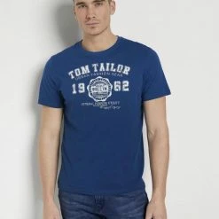 Auslauf 🧨 TOM TAILOR T-Shirt »T-Shirt mit Print im Doppelpack« Dark Blue, Tarmac Grey 🧨 -Tom Tailor Verkaufsgeschäft db9b183a e476 5617 aa76 d947125e6f40