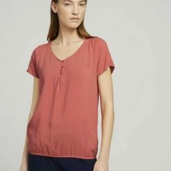 Budget 🔔 TOM TAILOR 👕 Shirtbluse mit Raffungen am Ausschnitt Sea Blue, Sky Captain Blue, Flamingo flower ⭐ -Tom Tailor Verkaufsgeschäft db9c29f5 18b7 5e18 a090 d9bee499091a