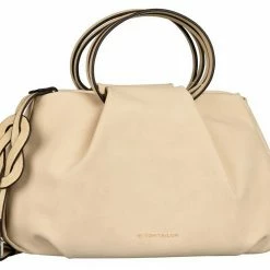 Brandneu 😀 TOM TAILOR Henkeltasche »ADRIANNA KNOT« Beige, Light rosewood, Dark grey 💯