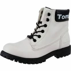 Angebote 💯 TOM TAILOR »Schnürstiefeletten« Schnürstiefelette Brandy, Weiß, Schwarz ⌛ -Tom Tailor Verkaufsgeschäft dc23a9ac d83f 5685 a01f 9cb930ddee0d