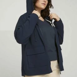 Großhandel 👍 TOM TAILOR MY TRUE ME Sweatjacke »Plus - Sweatjacke mit Kapuze« ✔️ -Tom Tailor Verkaufsgeschäft dd0fa0de 4566 57e6 a2f0 79fa08553924