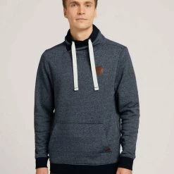 Schlussverkauf 💯 TOM TAILOR Hoodie »Sweatshirt mit Stehkragen und Kordelzug« 🎉 -Tom Tailor Verkaufsgeschäft dd37daa6 ca2f 5963 ae28 4e0e68452bdf