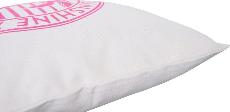 Brandneu 🔥 Kissenhülle »California Sunshine«, TOM TAILOR (1 Stück), mit Palme und Schriftzug Weiß-blau, Weiß-pink ✔️ 2 Brandneu 🔥 Kissenhülle »California Sunshine«, TOM TAILOR (1 Stück), mit Palme und Schriftzug Weiß-blau, Weiß-pink ✔️ - Image 2