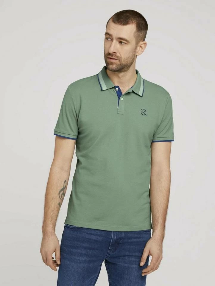 Bestes Angebot 😀 TOM TAILOR Poloshirt »Poloshirt« Light Stone Grey Melange, Aquarius turquoise, Plain Red, Black 😍 18 Bestes Angebot 😀 TOM TAILOR Poloshirt »Poloshirt« Light Stone Grey Melange, Aquarius turquoise, Plain Red, Black 😍 - Image 18