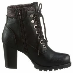 Neu 🎁 TOM TAILOR Schnürstiefelette mit kariertem Textilkragen ✨ -Tom Tailor Verkaufsgeschäft dda7024f 512c 5cfa 8ebe 072e56c38a2c