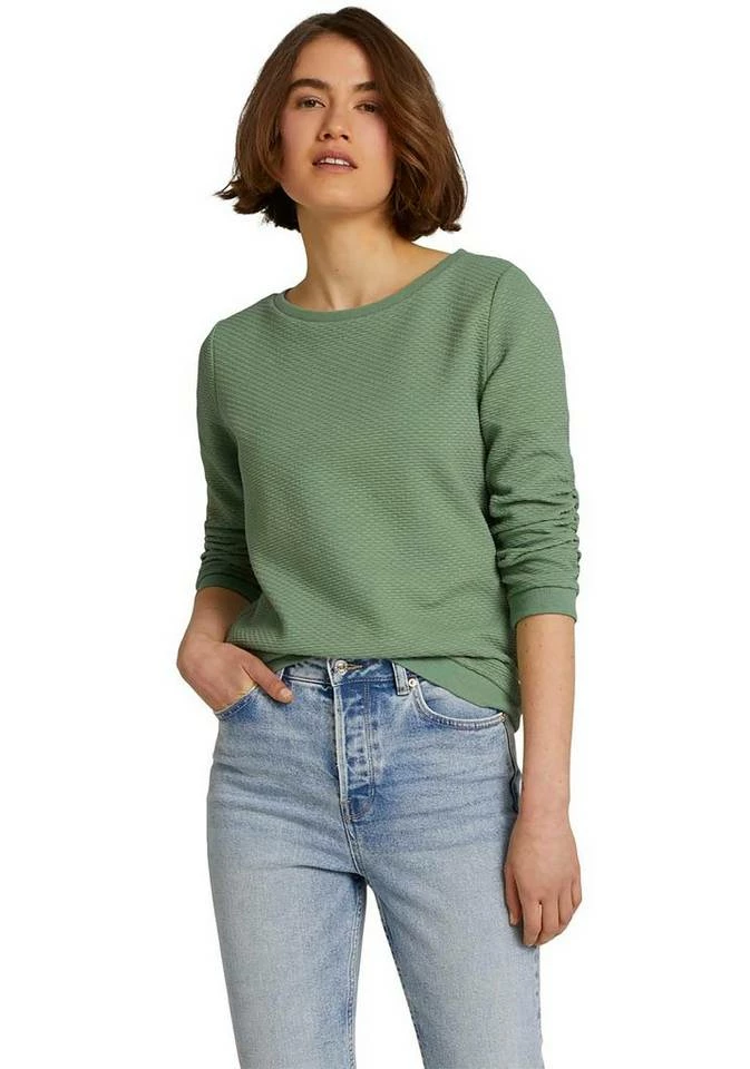 Top 10 ✨ TOM TAILOR Denim Sweatshirt im besonderen Strukturmuster Deep black, Wollweiß, Hellgrün, Sky Captain Blue ✨ 16 Top 10 ✨ TOM TAILOR Denim Sweatshirt im besonderen Strukturmuster Deep black, Wollweiß, Hellgrün, Sky Captain Blue ✨ - Image 16