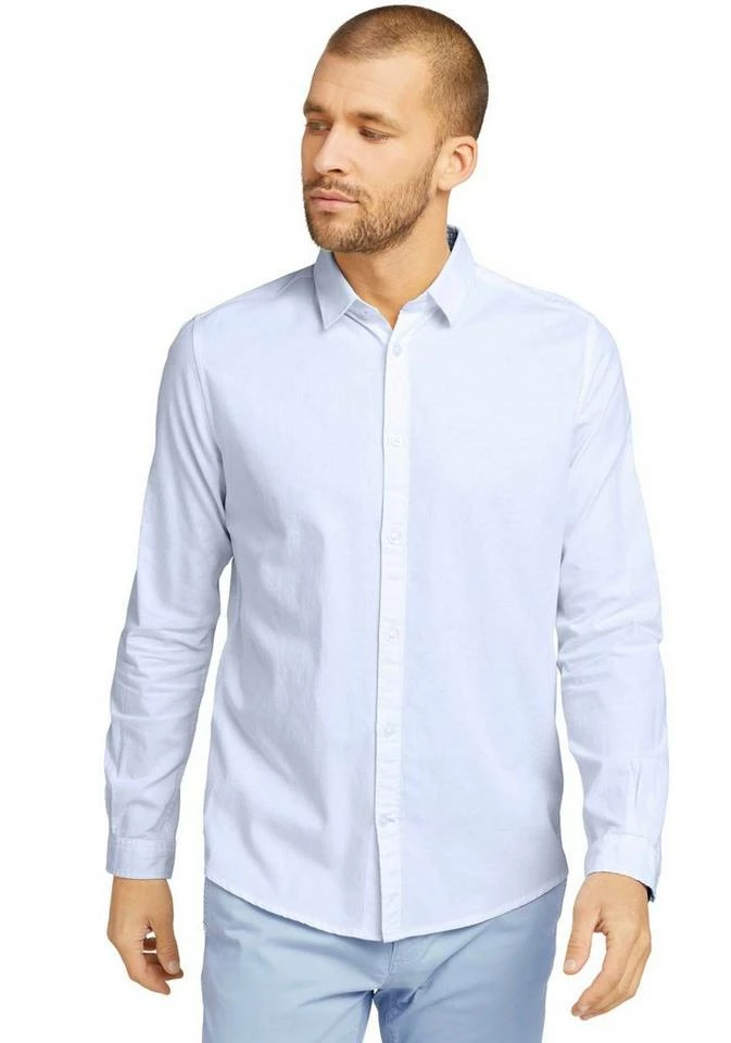 Besorgen 👏 TOM TAILOR Langarmhemd im Basic-Design Navy-altweiß, Weiß, Hellblau, Anthrazit 🛒 1 Besorgen 👏 TOM TAILOR Langarmhemd im Basic-Design Navy-altweiß, Weiß, Hellblau, Anthrazit 🛒