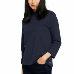 Auslauf 👍 TOM TAILOR 3/4-Arm-Shirt mit seitlicher Knopfleiste am Saum Hellpink, Dunkelrot, Dunkelblau ✨ -Tom Tailor Verkaufsgeschäft de85a3bd d4fc 5717 9e96 3ac0b5a52be0