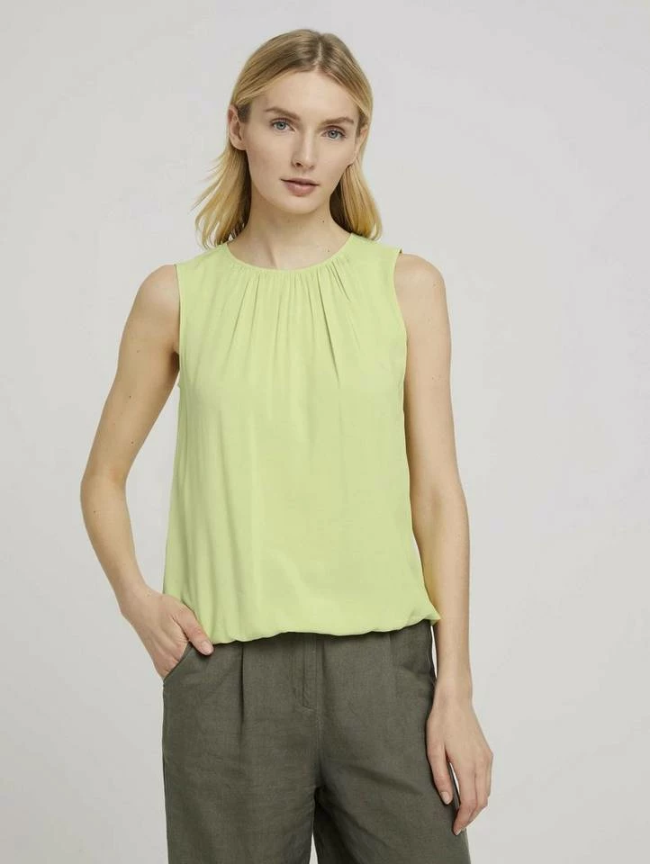 Rabatt 🎉 TOM TAILOR Langarmbluse »Ärmellose Bluse mit elastischem Bund« Deep black, Beige geometrical design, Khaki white outline leaves, Caramel Brown ❤️ 28 Rabatt 🎉 TOM TAILOR Langarmbluse »Ärmellose Bluse mit elastischem Bund« Deep black, Beige geometrical design, Khaki white outline leaves, Caramel Brown ❤️ - Image 28