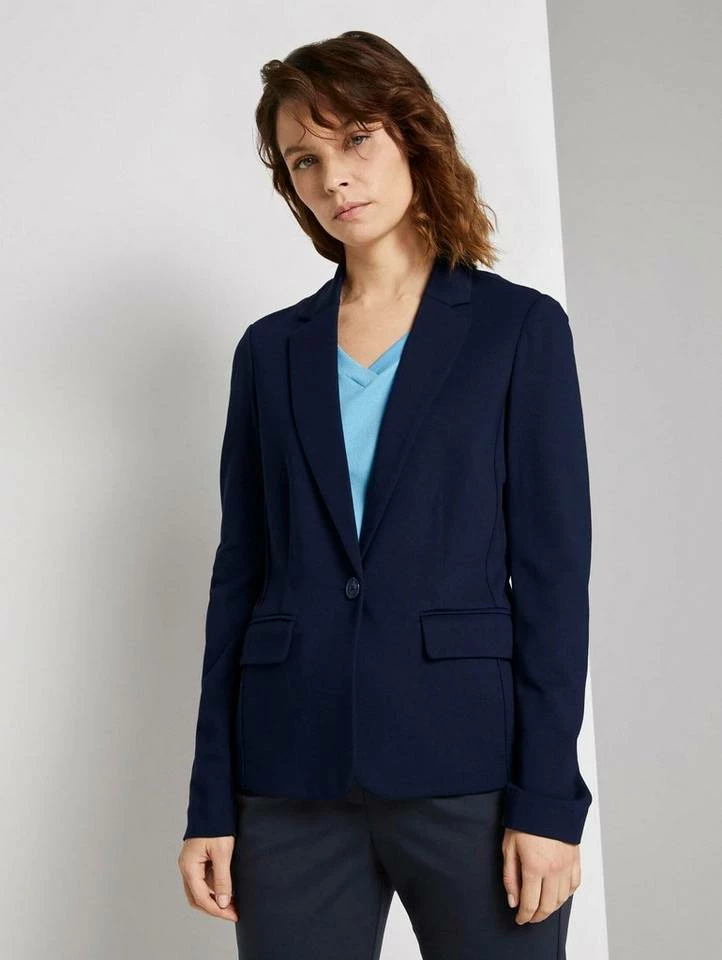 Besorgen 🧨 TOM TAILOR Jerseyblazer im Basic Look mit Patten-Taschen Grau-meliert, Sky Captain Blue, Soft leaf green ⌛ 11 Besorgen 🧨 TOM TAILOR Jerseyblazer im Basic Look mit Patten-Taschen Grau-meliert, Sky Captain Blue, Soft leaf green ⌛ - Image 11