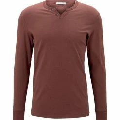 Budget ❤️ TOM TAILOR T-Shirt »Henley Langarmshirt« Black, Decadent Bordeaux 🛒 -Tom Tailor Verkaufsgeschäft e053e361 62af 5734 a598 3ef00309ed65