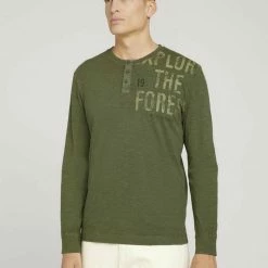 Brandneu 😉 TOM TAILOR Langarmshirt (1-tlg) Oak Leaf Green, Sky Captain Blue ✔️ -Tom Tailor Verkaufsgeschäft e24d73b1 670c 5d7d 81e2 89ae595b0688