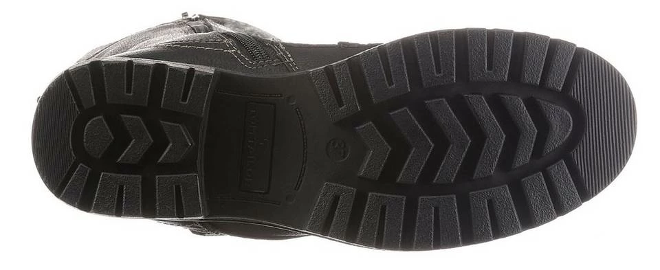 Brandneu 😉 TOM TAILOR Schnürstiefel mit Strickeinsatz Schwarz, Taupe 🌟 3 Brandneu 😉 TOM TAILOR Schnürstiefel mit Strickeinsatz Schwarz, Taupe 🌟 - Image 3