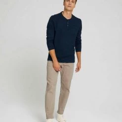 Großhandel ❤️ TOM TAILOR T-Shirt »Langarmshirt mit Brusttasche« Light ice blue, Sky Captain Blue 🛒 -Tom Tailor Verkaufsgeschäft e3a0c4a7 1015 5e34 ad16 f259e9f5c4bc