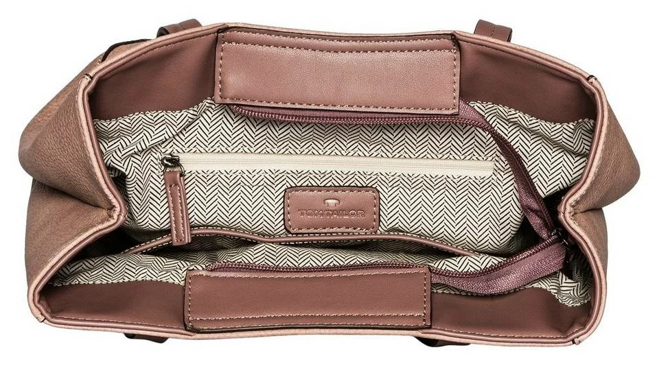 Besorgen 🎉 TOM TAILOR Shopper »MOANA«, mit Reißverschluss-Innenfach Old rose, Dark blue, Dark grey ✔️ 4 Besorgen 🎉 TOM TAILOR Shopper »MOANA«, mit Reißverschluss-Innenfach Old rose, Dark blue, Dark grey ✔️ - Image 4