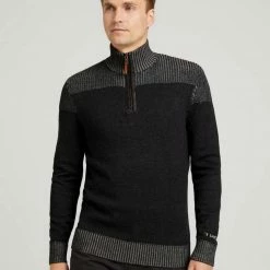 Auslauf 🔥 TOM TAILOR Strickpullover »Pullover mit Troyer Kragen« Sky Captain Blue, Soft buttercream, Decadent Bordeaux, Black Grey Melange 😀 -Tom Tailor Verkaufsgeschäft e44d1d3d 23f9 5a81 9c35 56acc0510cf6